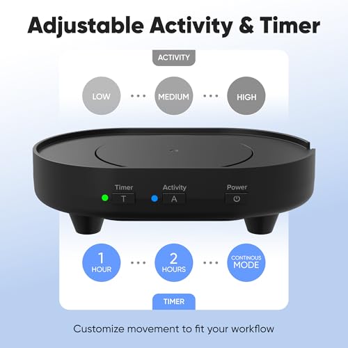 Undetectable Mouse Mover Jiggler, Adjustable Activity, Optional Shut-Off Timer, Random Movement Engine, No Software, Quiet & Undetectable Operation, USA Company (Single Disc) - style: Single Disc