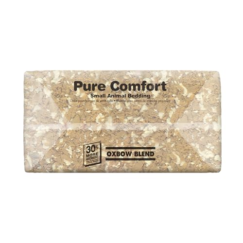 Oxbow Small Animal Bedding, Hamster, Guinea Pig, Rabbit, Blend, USA, 178 L | Pure Comfort, Hamster Bedding, Guinea Pig Bedding, Low Dust, Virgin Paper, Litter Box, Bunny, Rats, Gerbils, Chinchillas - color: Blend, size: 178 Liter