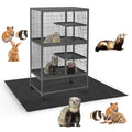 Drydiet 56" x 42" Ferret Playpen Mat, Under Pet Cage Liner, Absorbent/Waterproof Felt Pad for Ferret Cages, Bird Cage Reptile Aquariums, Dog Kennels, with Non-Slip Backing for Hard Floors