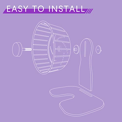 Hamster Exercise Wheel, Silent Spinner Hamster Running Wheels, Diameter 8.3 inch, Purple - color: Purple, size: 8.3 Inch