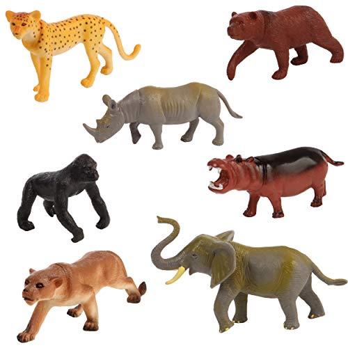 100Piece Set of Animals Figures & Accessories in Storage Container