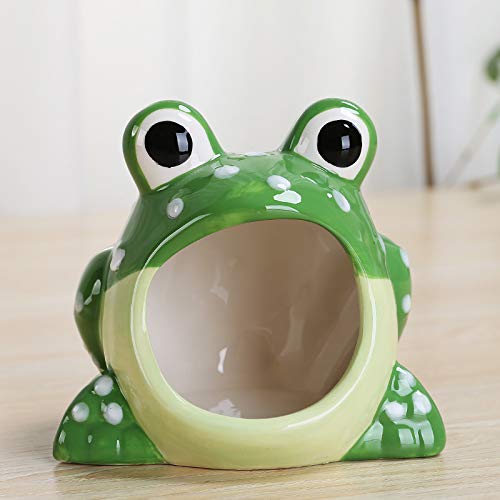 Cool Hamster House Hideout Ceramics Strawberry Shape Bed Cute Small Animal Pet Squirrel Hedgehog Chinchilla Nest Hamster Cage Accessories