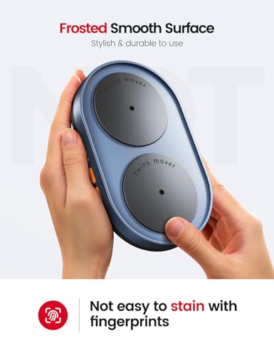 Vaydeer Dual Turntable Mouse Mover, Turbo 3 Mouse Jiggler with Adjustable Intervals, ON/Off Switch, Undetectable & Noiseless Mouse Shaker Simulate Realistic Mouse Movement for Secure Computer Activity