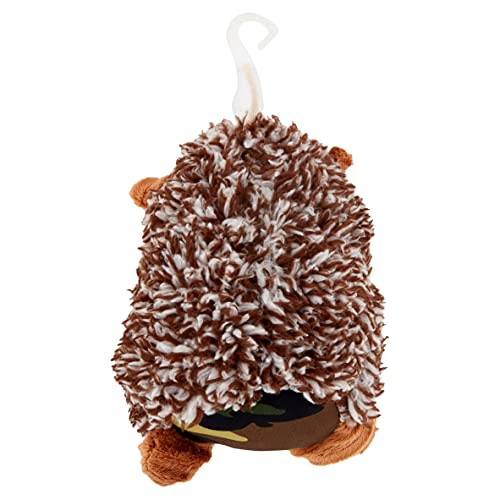 Vibrant Life Cozy Buddy Hedgehog Dog Toy Durable Plush Hedgehog Dog Toy - Grunt Sound, Medium Size, Camo Design - Perfect for Small to Medium Dogs