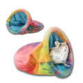 Guinea Pig Hideout, Soft Fleece Rabbit Snuggle Sack, Small Animal House Ferret Cozy Cave Hamster Sleeping Bag for Small Pet/Ferret/Chinchilla/Bunny