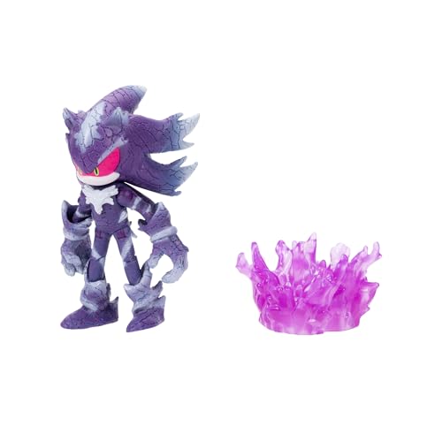 Sonic the Hedgehog 4-inch Mephiles the Dark Action Figure with Purple Mist Base Accessory. Ages 3+ (Officially Licensed by Sega)
