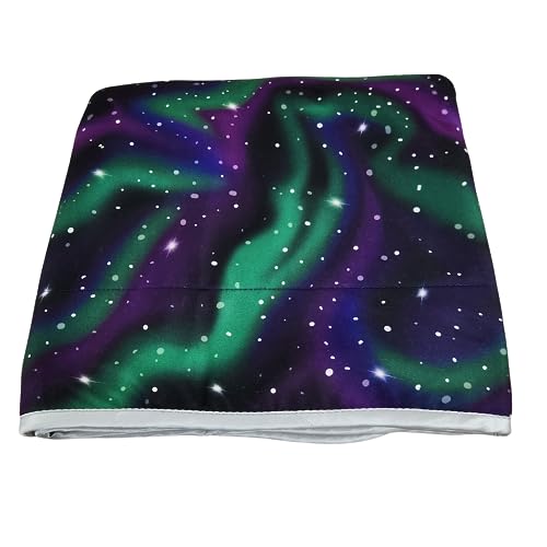Guinea Pig Fleece Cage Liner - Tidy Mat - Lap Pad - Corner Pad - Absorbent - Machine Washable - for Guinea Pigs and Hedgehogs (Northern Lights, 2x4 C&C (28"x 56")) - size: 2x4 C&C (28"x 56")