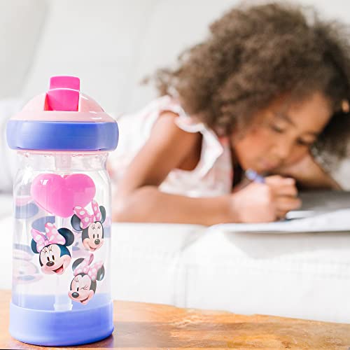 The First Years Disney Minnie Mouse Sip & See Kids Water Bottle - Water Bottle for Toddlers - Spill Proof Toddler Cup - 12 Oz - style: Minnie Mouse