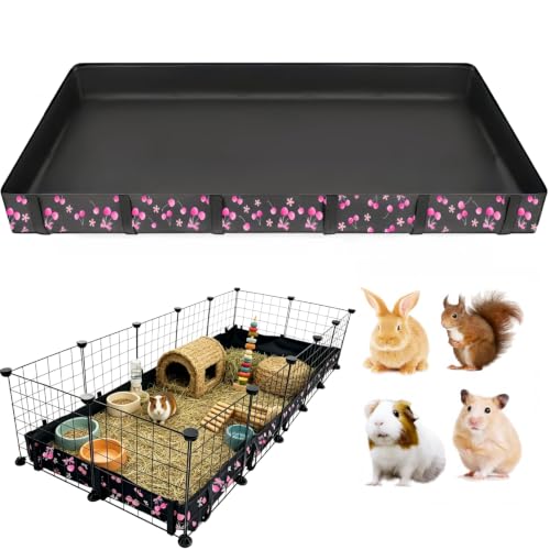 DZWLKJ Waterproof Guinea Pig Cage Liner,Washable Tarp Bottom Base,Cherry Graphic,24"x60", Reusable for Rabbit, Chinchilla, Hedgehog, Ferret & Other Small Animals. - size: C&C 2x5(24x60 inches)