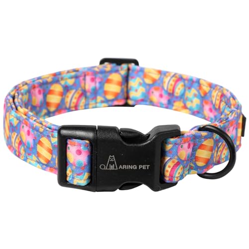 ARING PET Easter Dog Collar, Cute Purple Eggs Pet Collars with Quick Release Buckle for Puppy Small Medium Large Boy Girl Dogs-XS - color: Easter-Purple Egg, size: X-Small