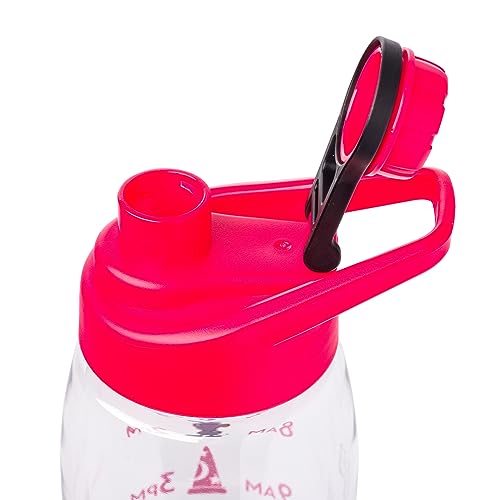 Silver Buffalo Disney 100 Mickey Mouse Hydration Tracker Schedule Water Bottle With Screw-On Lid, 28 Ounces - color: Disney 100 Mickey Hydration Tracker, size: 28 Ounces
