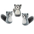 Outward Hound Squeakin' Raccoon Hide A Puzzle Plush Replacement Dog Toys - 3 Pack - color: Raccoons (3-pack)