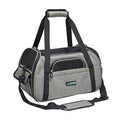 JESPET Soft-Sided Kennel Pet Carrier for Small Dogs, Cats, Puppy, Airline Approved Cat Carriers Dog Carrier Collapsible, Travel Handbag & Car Seat - color: Grey, size: 19.0"L x 10.0"W x 13.0"H
