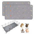 2Pcs Guinea Pig Cage Liners,Guinea Pig Fleece Cage Liners24''X60'' Super Absorbent Washable Pee Pads Reusable for Rabbit Hamster Chinchilla - size: 12 In 2x5(24" x 60") 2Pack