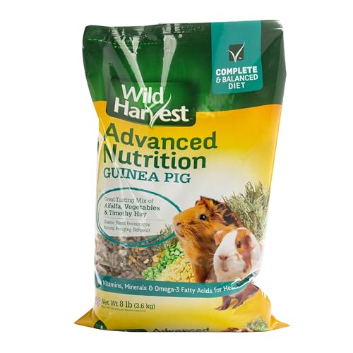 Wild Harvest Advanced Nutrition Guinea Pig, Complete And Balanced Diet, 8 Pounds - size: 8 Pound (Pack of 1)