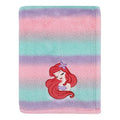NoJo Disney Ariel Watercolor Wishes Pink, Lavender, Aqua, and Orange, One of a Kind Ombre Sherpa Super Soft Baby Blanket - color: Ariel Watercolor