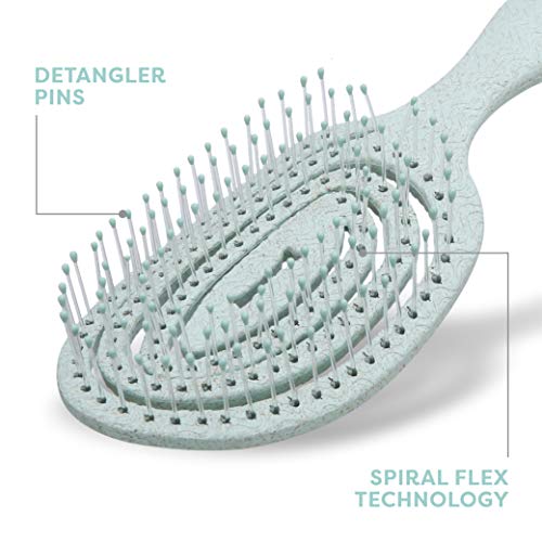BioSilk for Pets Eco Friendly Detangling Pin Brush for Dogs, Gentle Dog Grooming Brush Designed to Help Remove Knots and Tangles and Support Healthy Coats for All Dogs | Gentle grooming brush removes knots and tangles, supports healthy coats for all dog b