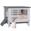 Plastic Rabbit Hutch for Indoor & Outdoor | Urine Barrier and Pull-Out Tray, Pet Habitat for Small Animals, Rabbit Cage Easy Cleaning and Assembly - size: 21.6"L*18.8"W*17.9"H