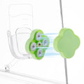 Hamster Water Bottle Holder - Magnetic & Repositionable, Adjustable Base for Hamster Cage, Secure Magnetic Mount, Easy to Move/Install, Fits Most Small Pet Water Bottles (Holder Only) - color: Green