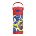 THERMOS FUNTAINER Water Bottle with Straw, 12oz, Sonic the Hedgehog | Kids Stainless Steel Insulated Water Bottle, Keeps Drinks Cold Longer for School & Play, BPA-Free - color: Sonic the Hedgehog, size: 12 Ounces