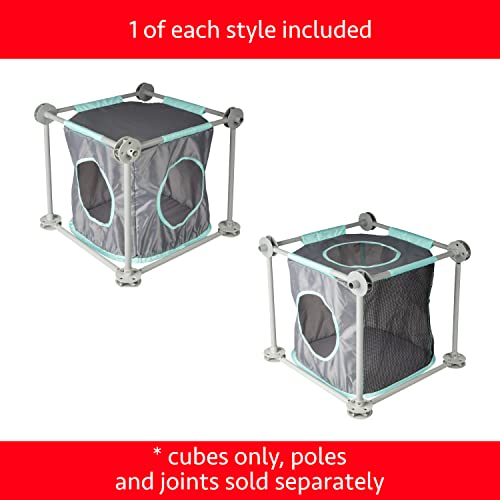 Kitty City Outdoor Catio Furniture and Play Kits for Cats, Cubes Replacement - color: Polyester Cube House