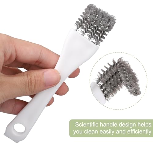 Penitue 3pcs Bird Cage Cleaner Set, Bird Cage Long Handle Shovel Cleaner with Scraper Droppings Brush Tool for Small Animal Parakeet Parrot Hamster Pet Cages Cleaning Accessories
