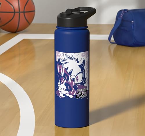 Sonic the Hedgehog Chaotix Casefiles Episode 3 Stainless Steel Insulated Water Bottle - color: Royal Blue