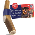 Devil Dog Pet Co Whole Elk Antlers for Dogs, Jumbo, Aggressive Chewers | Naturally shed Grade A Rocky Mountain elk antler, single ingredient, long lasting, 8 in+, fits breeds up to 110 lb - style: WHOLE - Jumbo - 1 Pack