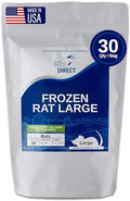 MiceDirect 30 Frozen Large Feeders Snake Food for Adult Red Tail Boas (8-9 in)(5250 Grams Min) - size: 8-9 in (Pack of 30)