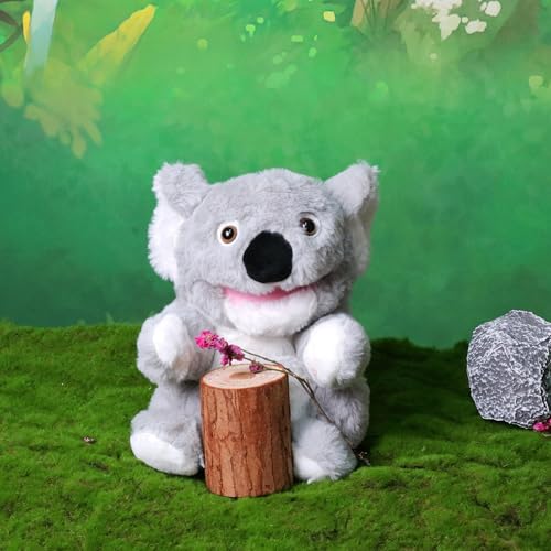 Easfan Koala Hand Puppet with Movable Mouth Plush Toy Gift for Kids 10" | Interactive storytelling, cute stuffed animal, creativity imagination, easter christmas birthday holiday gift, for toddlers - style: Koala