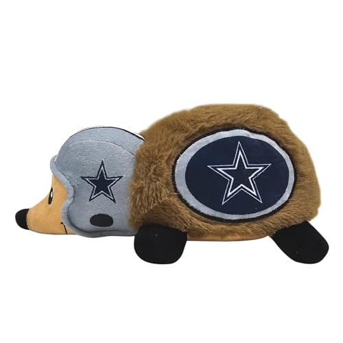 NFL Dallas Cowboys Plush Hedgehog Toy for Dogs & Cats, Cool Soft Pet Toy for Fun and Interactive Play, Dog Chew Toy with Squeaker, Licensed Hot Pet Toy - color: Dallas Cowboys