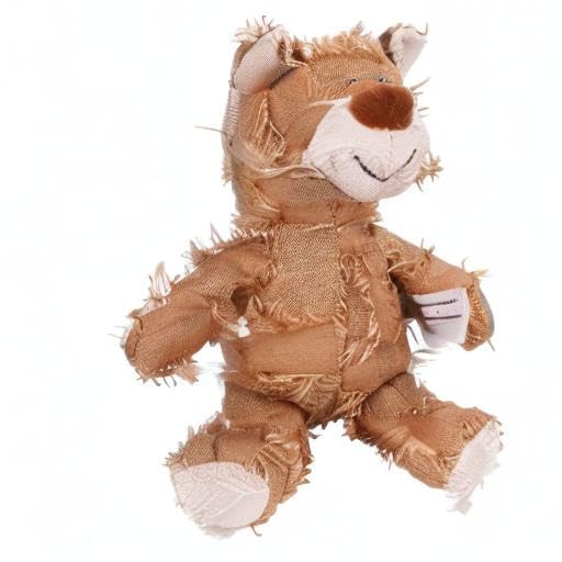 MAXBECK Dog Companion for Heavy Chewers- Indestructible Robust Bear Dog Toy, Resistant Squeaky Dog Toys for Heavy Chewers, Unbreakable Stuffed Plush Dog Toys for Aggressive Chewers (B-Oak) - color: B-Oak