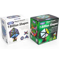 TOSY Magnet Pyramid - 1 Fidget Cube Transforms into 1 Billion Shapes, 243 Rare Earth Magnets, Glowing, Holographic Design, Spinner Accessory, Gift for Christmas Birthday (Set of 1 Stone 1 Glow) - color: Mixed Set (1 Stone 1 Glow)