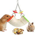Rat Enrichment Toy, Mouse Interactive Foraging Toys for Various Treats | Slow Feeder Hanging Fancy Mice Cage Accessories Tube Treat Dispenser Rodent Puzzle Toys for Rats Guinea Pig Parakeet