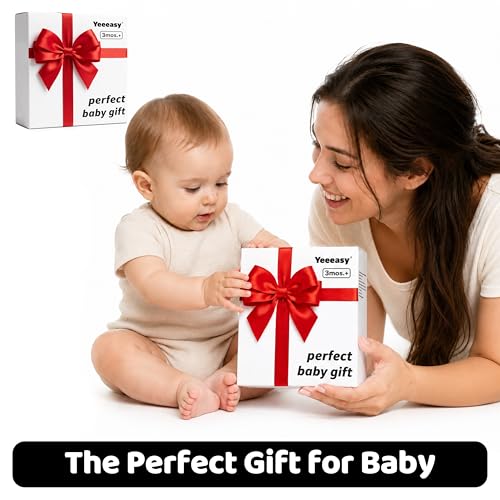 Yeeeasy Tummy Time Water Mat丨Inflatable Tummy Time Water Play Mat for Babies, Infants and Toddlers 3 to 24 Months Promote Development Toys Baby Toys Essentials and Gifts, Black and White - color: Black and White