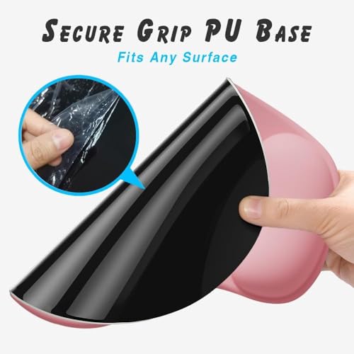Office Mousepad with Gel Wrist Support - Ergonomic Gaming Desktop Mouse Pad Wrist Rest - Design Gamepad Mat Rubber Base for Laptop Computer -Silicone Non-Slip Special-Textured Surface (02Grey) - color: 02Grey