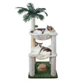Fantasreen Cat Tree 40'' with Double Hammock & Interactive Toy for Indoor Cats - color: White-40 Inches