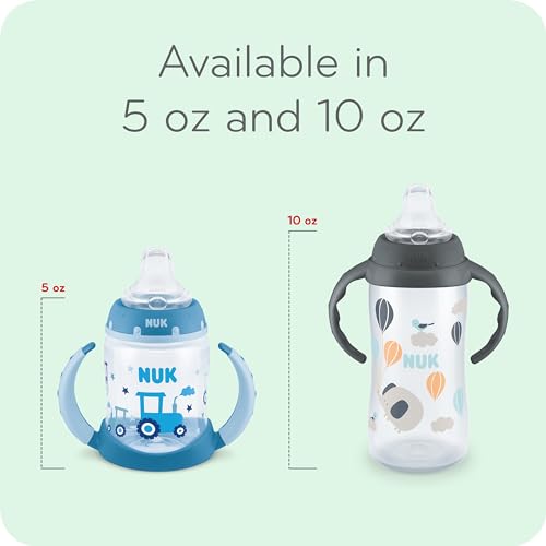NUK Learner Cup, 10 Oz, Pack of 2, Minnie Mouse – Soft Spout, Easy-Grip Handles, BPA Free, Spill Proof Transition Sippy Cup - color: Minnie Mouse
