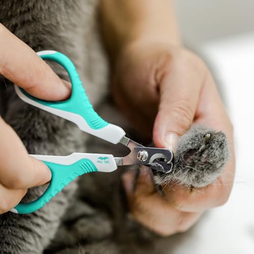 Mr. Pen- Cat Nail Clipper, Stainless Steel | Professional Sharp Cat Claw Trimmer for Small and Medium Cats, Pet Nail Clipper with Sturdy Non Slip Handle - color: Sky Blue