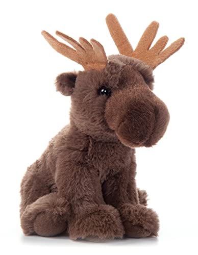 The Petting Zoo Moose Stuffed Animal Plushie, Gifts for Kids, Wild Onez Babiez Wildlife Animals, Moose Plush Toy 6 inches - color: Moose