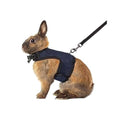 MANON ROSA Rabbit Harness and Leash Set - Adjustable Escape-Proof Training and Walking Gear for Guinea Pigs Bunnies Chinchillas Hamsters Ferrets Rats Kittens and Small Dogs Puppies Cats (Black,M) - color: Black, size: M