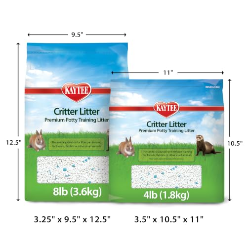 Kaytee Premium Potty Training Critter Litter for Pet Ferrets, Rabbits & Other Small Animals, 4-Pound - size: 4 lb