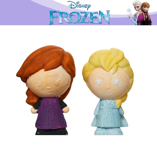 Innovative Designs Disney Frozen DIY Paint Your Own Figurines Arts and Crafts Set for Girls - Elsa & Anna - style: Frozen 2 pack