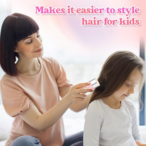 Hair Wax Stick, Slick Back Hair Brush, Wax Stick for Flyaways, Rat Tail Comb Edge Brush Styling Tool Set Accessories for Women Girls(Pink) - color: 4 Piece (Pink)