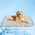 Dog Cooling Mat,Dog Blanket Washable,Cool Fabric & Internal Waterproof Cooling Pad (Grey, X-Large (40x30 inch)) - color: Grey, size: X-Large (40x30 inch)