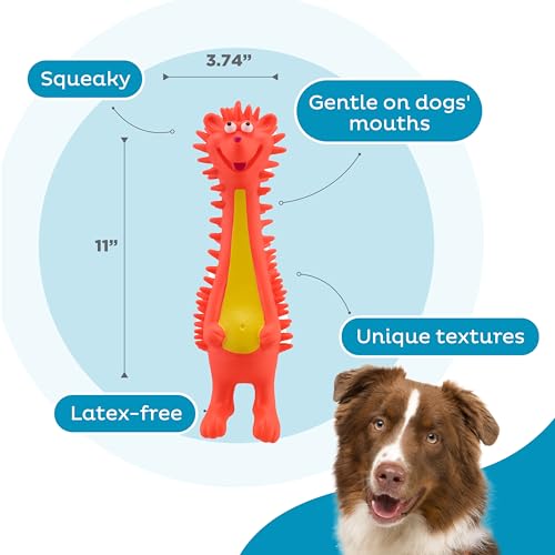 Outward Hound Latex-Free Big Squeak Hedgehog Dog Toy - color: Hedgehog, style: Big Squeak Hedgehog