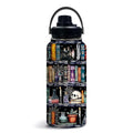 Book 32oz Water Bottle, Leak-proof Bottle, Stainless Steel Cup | 32oz Insulated Tumbler, with Handle & Lid Reusable Coffee Mug, Christmas Birthday Gift for Book Lovers Readers - color: Book