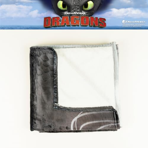 How to Train Your Dragon Toothless Kids Bedding Super Soft Plush Cozy Throw, 46 in x 60 in, (Officially Licensed Product) By Franco - color: How to Train Your Dragon, size: 46 in x 60 in