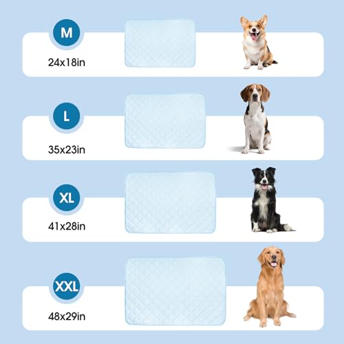 Buvlnee Dog Cooling Mat 2.0, 41x28in Portable Pet Cooling Mat for Dogs & Cats Q-Max>0.5, Durable Waterproof Washable Cooling Pad Non-Toxic - size: 41x28in