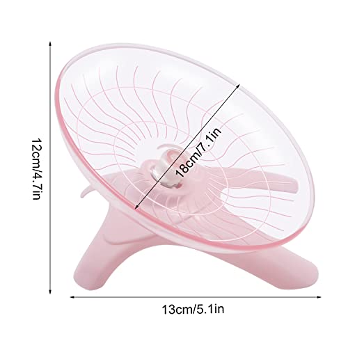 Wontee Hamster Water Bottle Water Dispenser Hamster Silent Exercise Running Wheel for Dwarf Hamsters Gerbil Mice (Pink, 125ML) - color: Pink, size: 125ML
